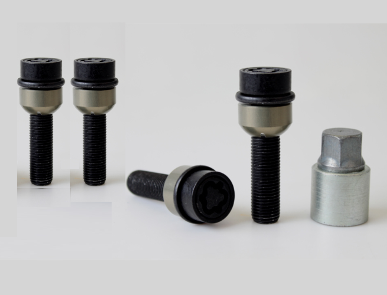 Wielsloten M14 x 1,5 39mm Porsche R14 Zwart 2-delig BVN539RAR14