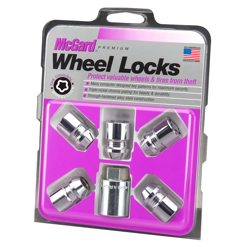McGard Wheel locking nuts 5-pieces M12x1.50 - Conical - Length 32.5mm (21mm hex)