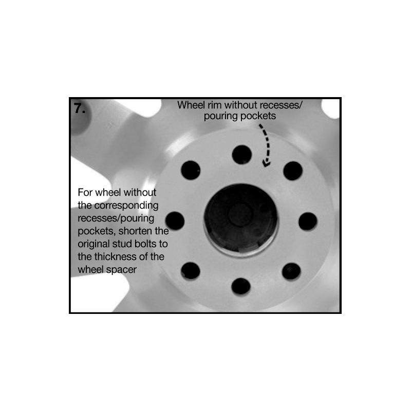 H&R DRM-System Wheelspacers 25mm 5x120 - Hub 64,0mm - Bolt size M14x1,5 -  Honda - Black