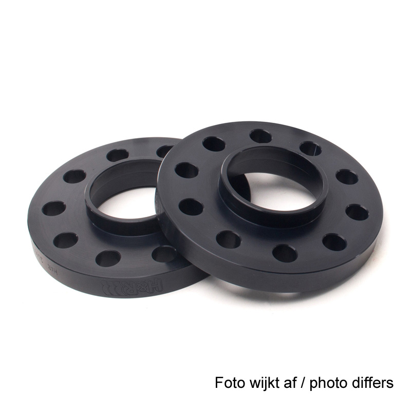 H&R Wheel Spacers 10mm 5x100/112 - Hub 57,1mm - Version A - Bolt size M14x1,5 -  Audi/Seat/Skoda/Volkswagen - Black