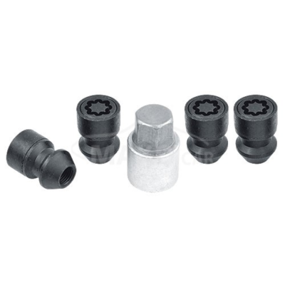 Wielsloten M12x1.50 KE-60° SW19 moer (BEN115L) zwart
