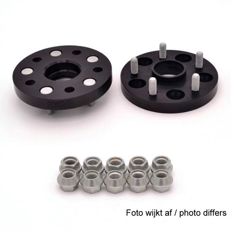 H&R DRM-System Wheelspacers 17mm 5x120 - Hub 64,0mm - Bolt size M14x1,5 -  Honda - Black